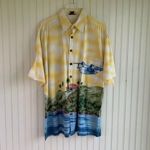 Vintage Margaritaville Y2K 1999 Tropical Shirt Men Size L